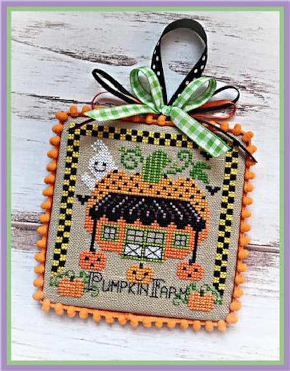 BOOville Pumpkin Farm Counted Cross Stitch Pattern by Sugar Stitches Design