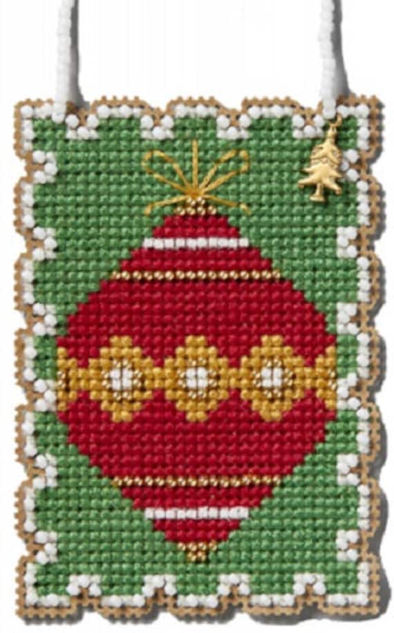 Ornament 2024 Mill Hill Holiday Stamp Charmed Ornament Kit MH162434