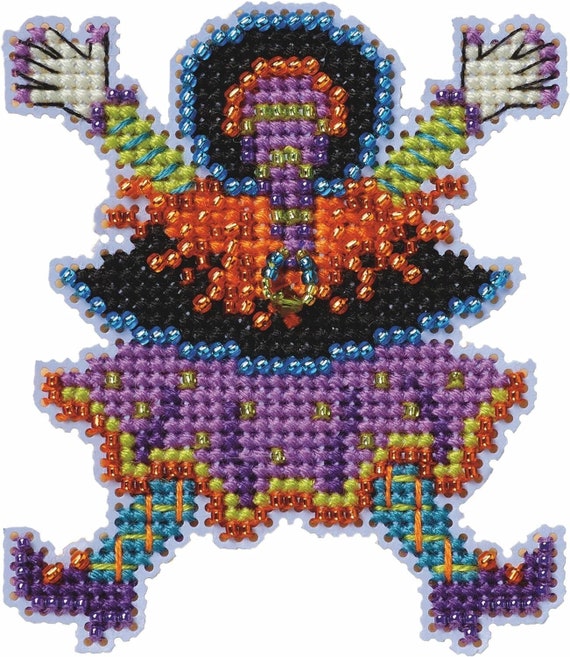 Mill Hill 2024 Autumn Harvest Beaded Cross Stitch Kit ~ Splat Witch ~
