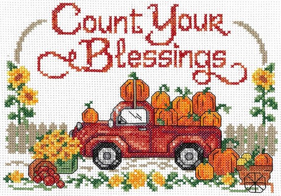 Meet Me At The Pumpkin Patch Counted Cross Stitch Pattern by Ursula Michael