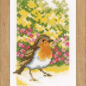 Vervaco Miniatures Counted Cross Stitch kit ~ Birds in the Garden~