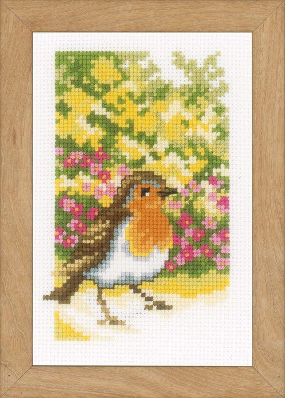 Vervaco Miniatures Counted Cross Stitch kit ~ Birds in the Garden~