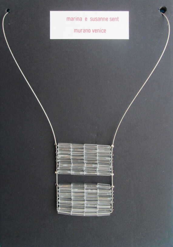 Italian design Marina e Susanne Sent glass beads … - image 2