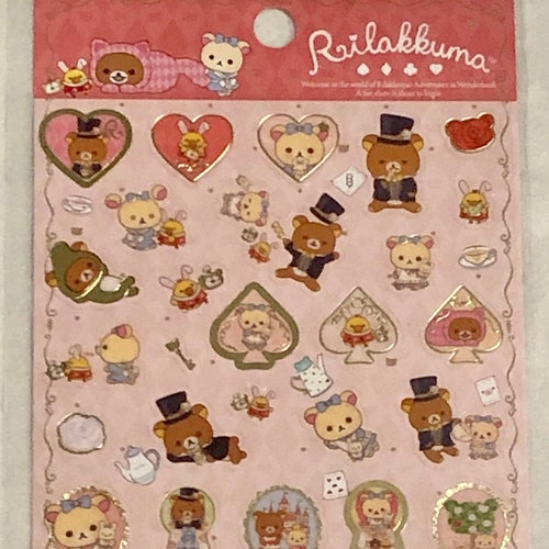 X Rilakkuma Sticker Sheet Etsy