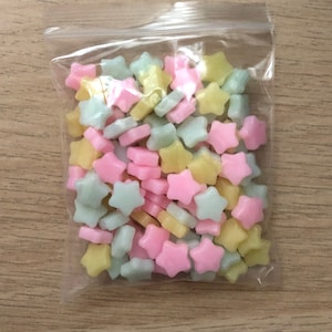 Tiny star embellishments  Flatback appx 100pcs Shaker fillers