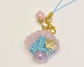 Kawaii Resin Charm Sea Shell Cell Phone Strap