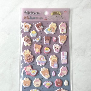 C42 New Rilakkuma Puffy Seal Sticker Sheet