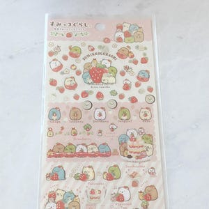 B117 2020 Strawberry Sumikko Sticker Sheet