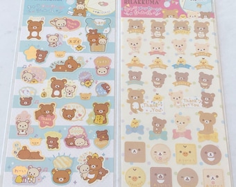 B251-B252 Rilakkuma sticker sheet