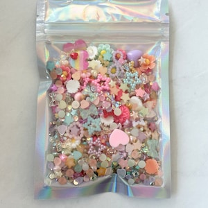 NEW MIX April 5# Grab bag of 1 tbsp or 2 tbsp mixed cabochon embellishment flatback charms rhinestones