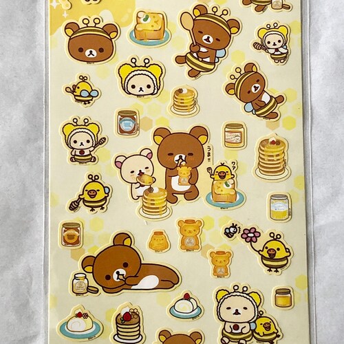 Rilakkuma Sticker Sheet X Etsy