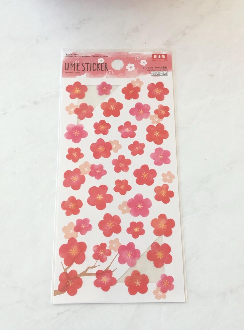 B34-B35 Cherry Blossom Sakura Sticker Sheet - Etsy