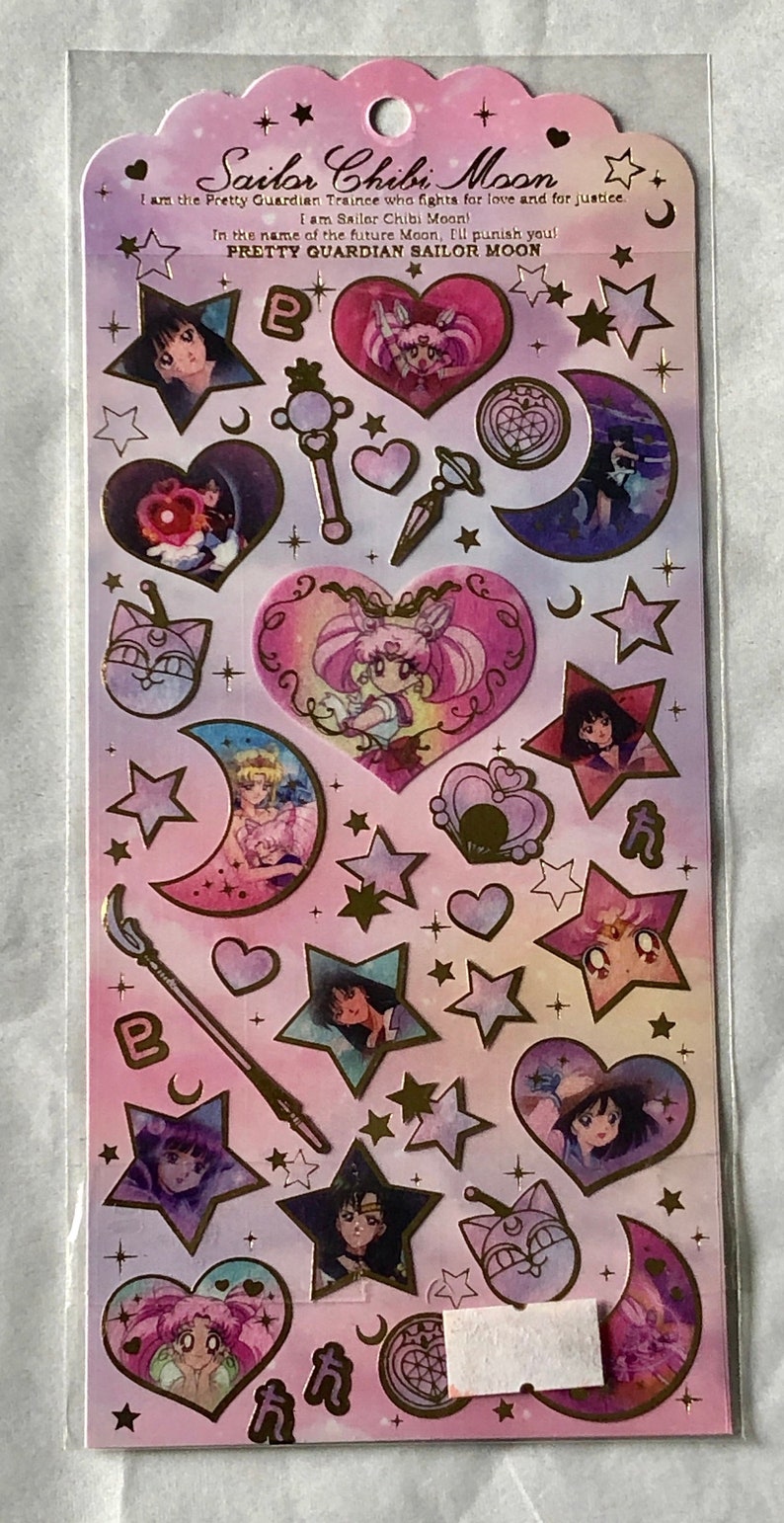 sailor moon sticker sheet sailor chibi moon etsy