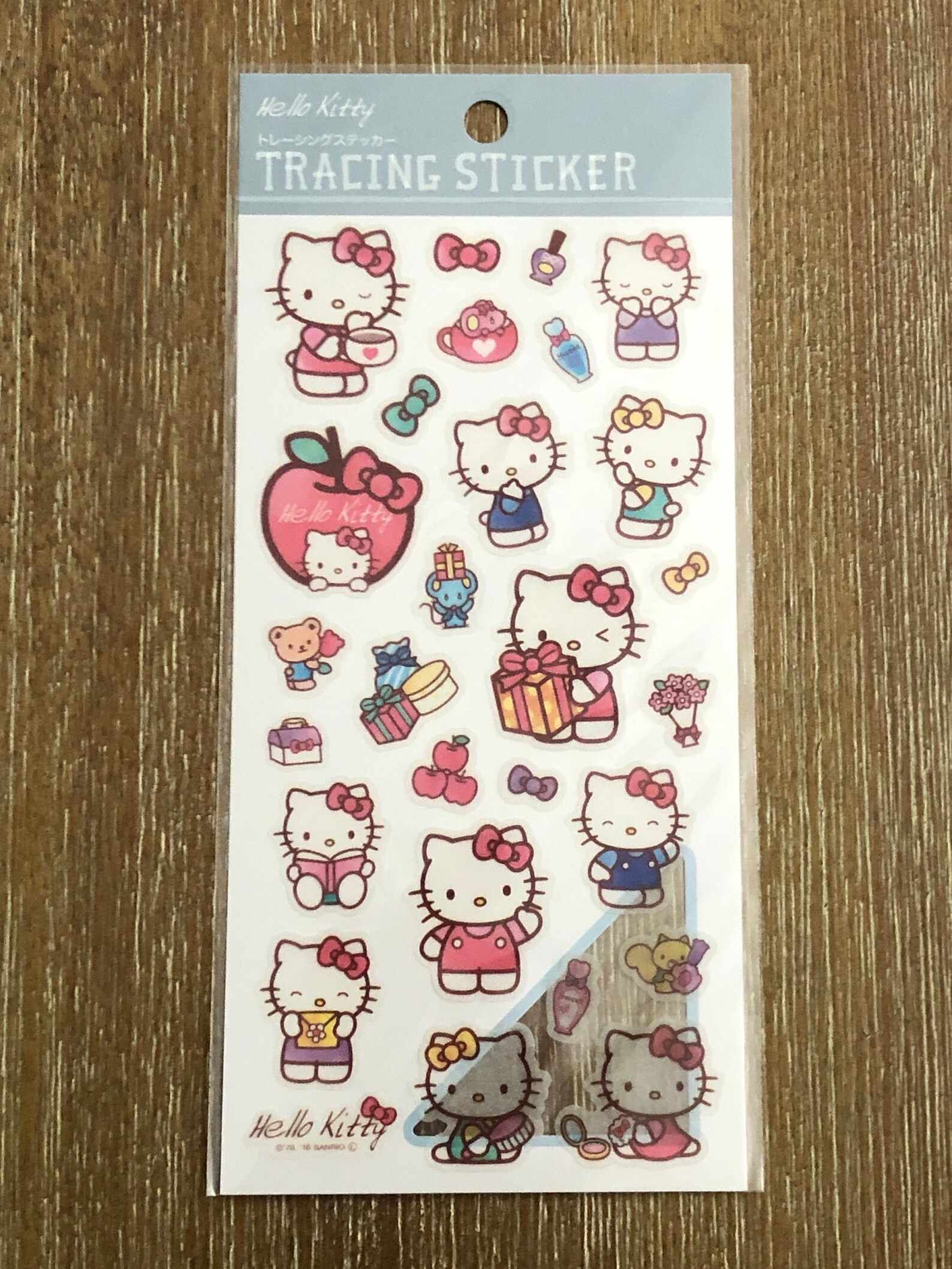 Hello Kitty Tracing Sticker sheet x Etsy