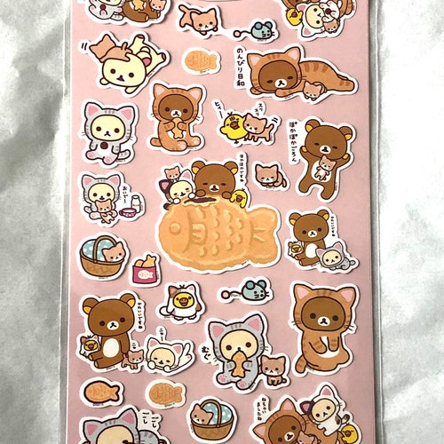 Daiso Rilakkuma Sticker Sheet Etsy
