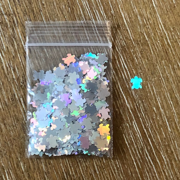 168# Holo Turtle confetti glitter 1tsp