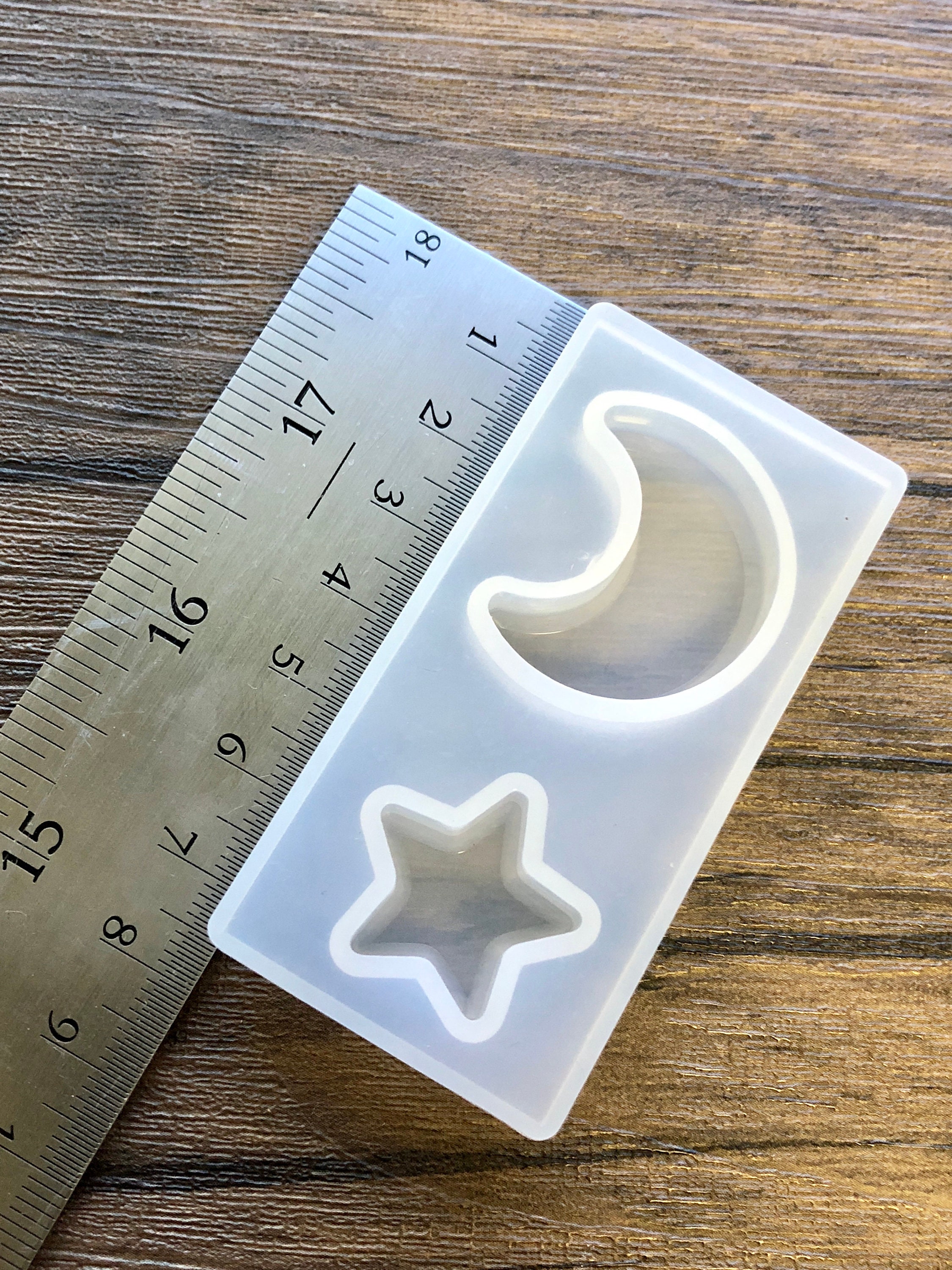 Liquid Silicone Mold for DIY Resin Decorative Craft Moon Star
