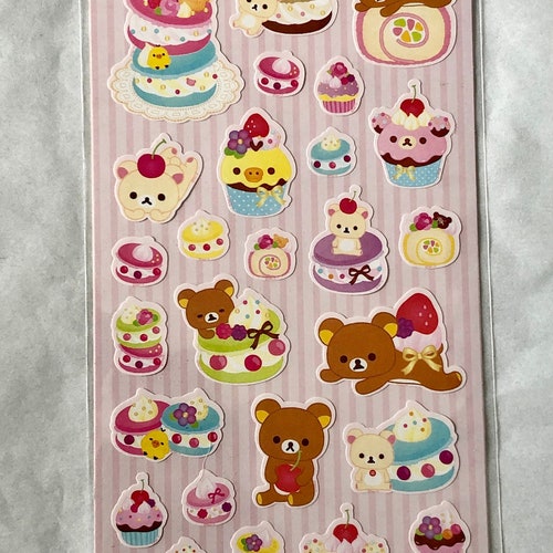 Daiso Rilakkuma Sticker Sheet Etsy