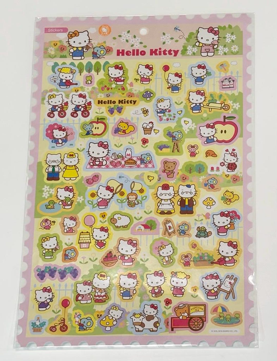 2018 Hello Kitty Large Sticker Sheet - Etsy
