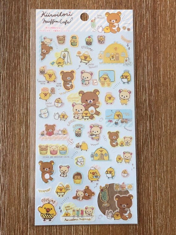 Rilakkuma Sticker Sheet Stickers, Labels & Tags Stickers Paper