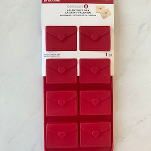 Michaels Store Valentine&#39;s Day envelope with heart silicone mold