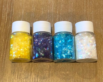 Cello flakes glitter iridescent jar 10g