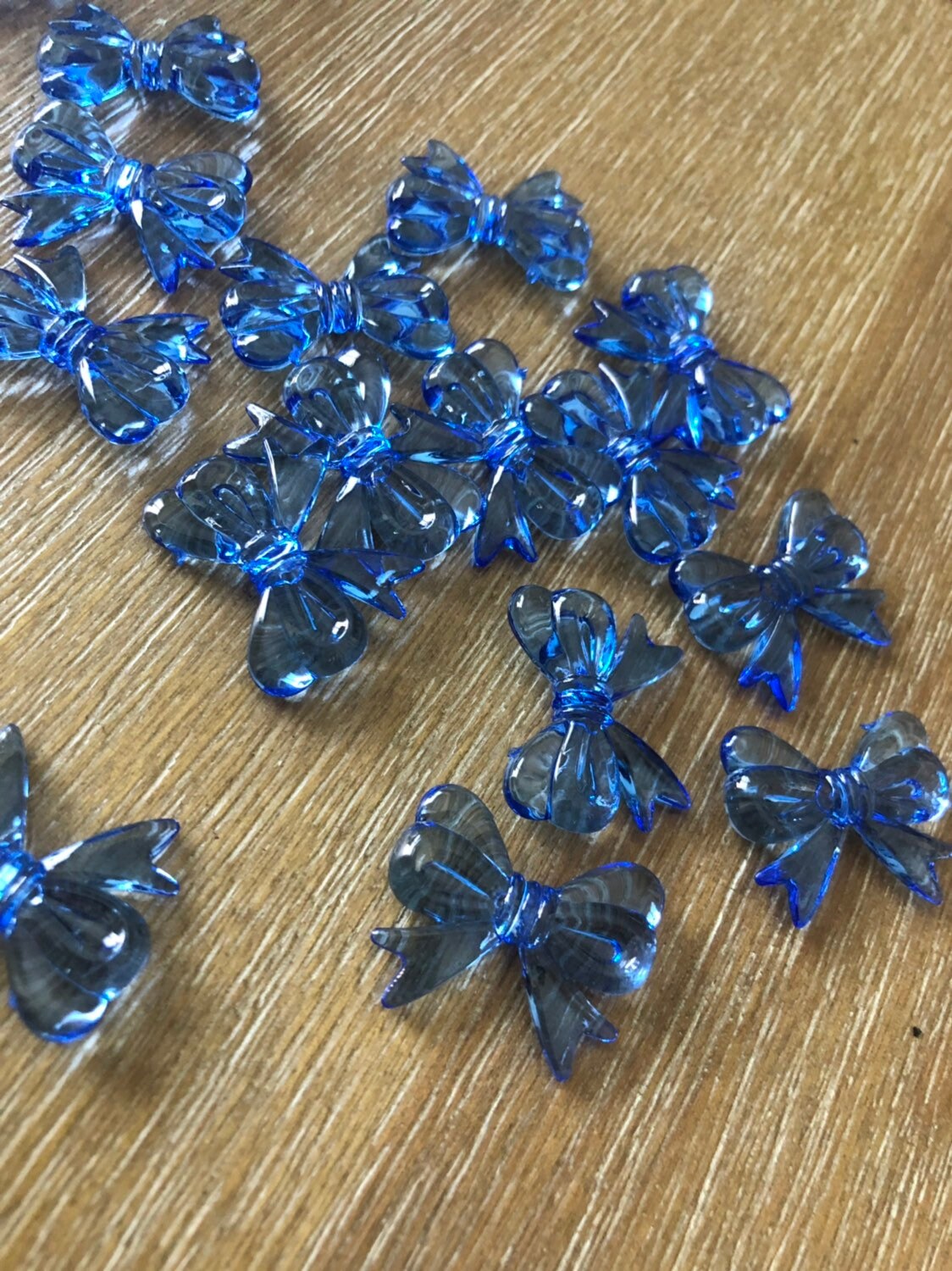 Bow Beads 25 Shaped Plastic Acrylic Ribbon For Kandi 29mm Big