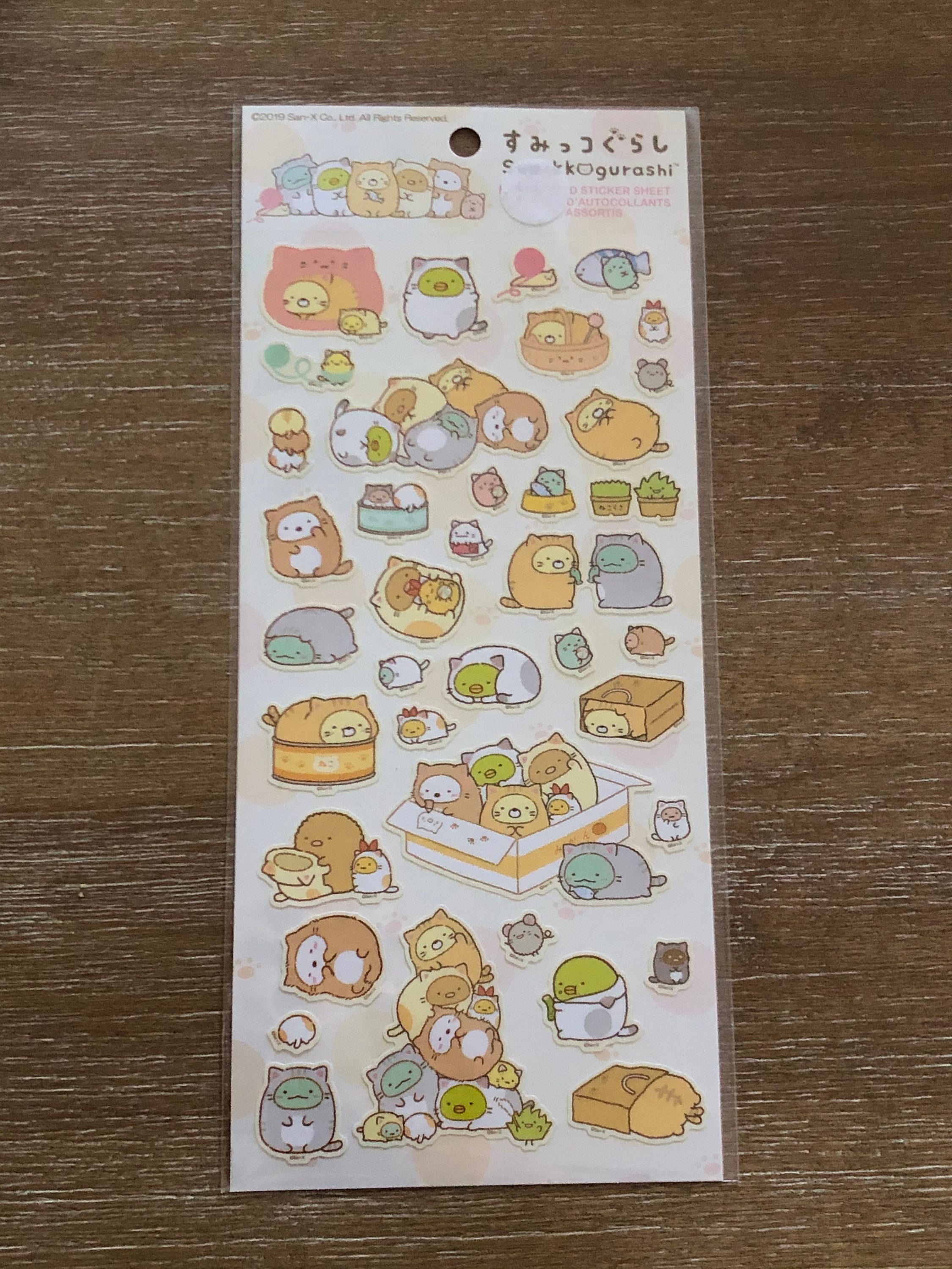 Daiso Sumikko Gurashi Sticker Sheet X 