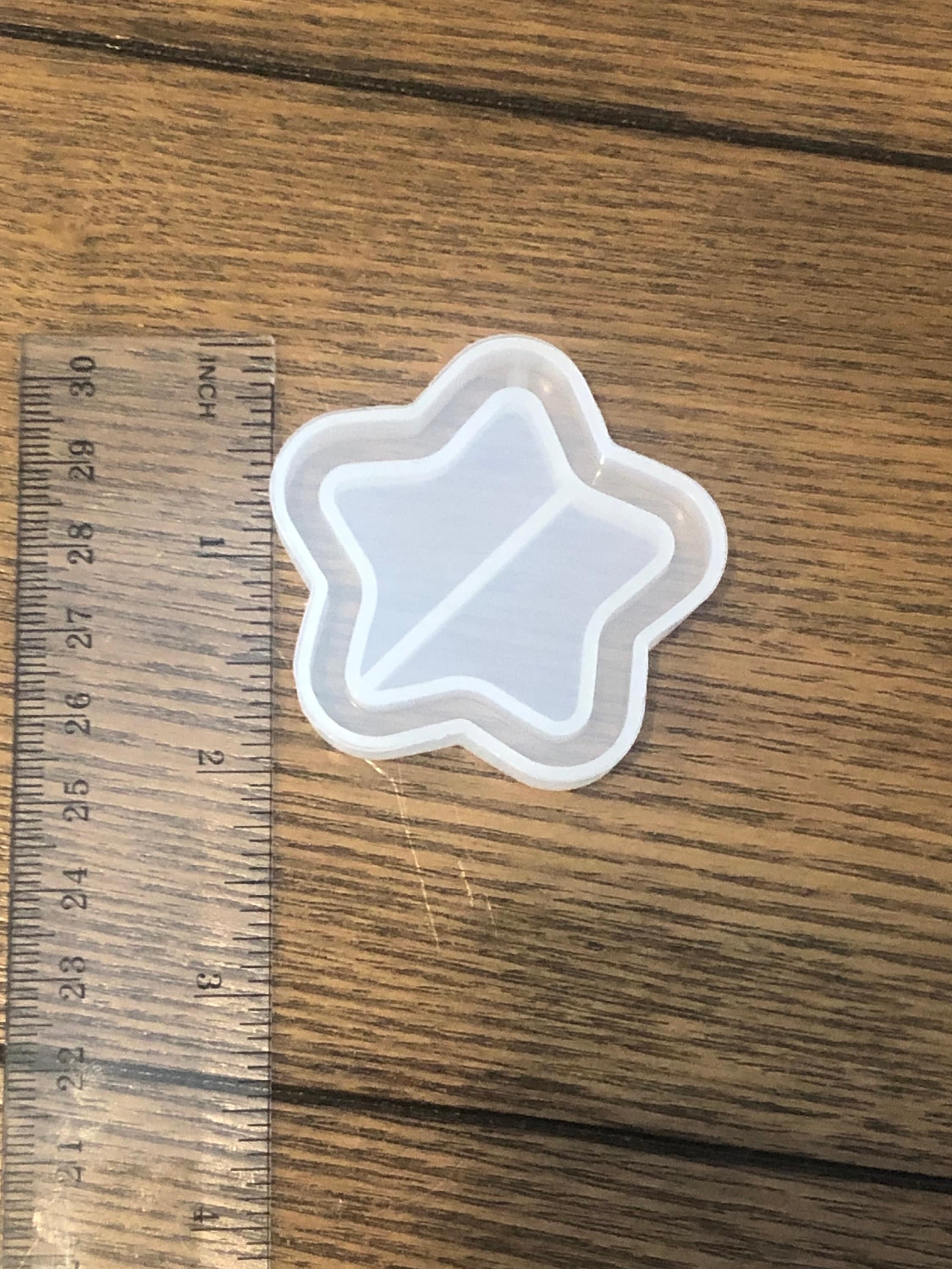 x Star shaker silicone mold / precut transparency sheets