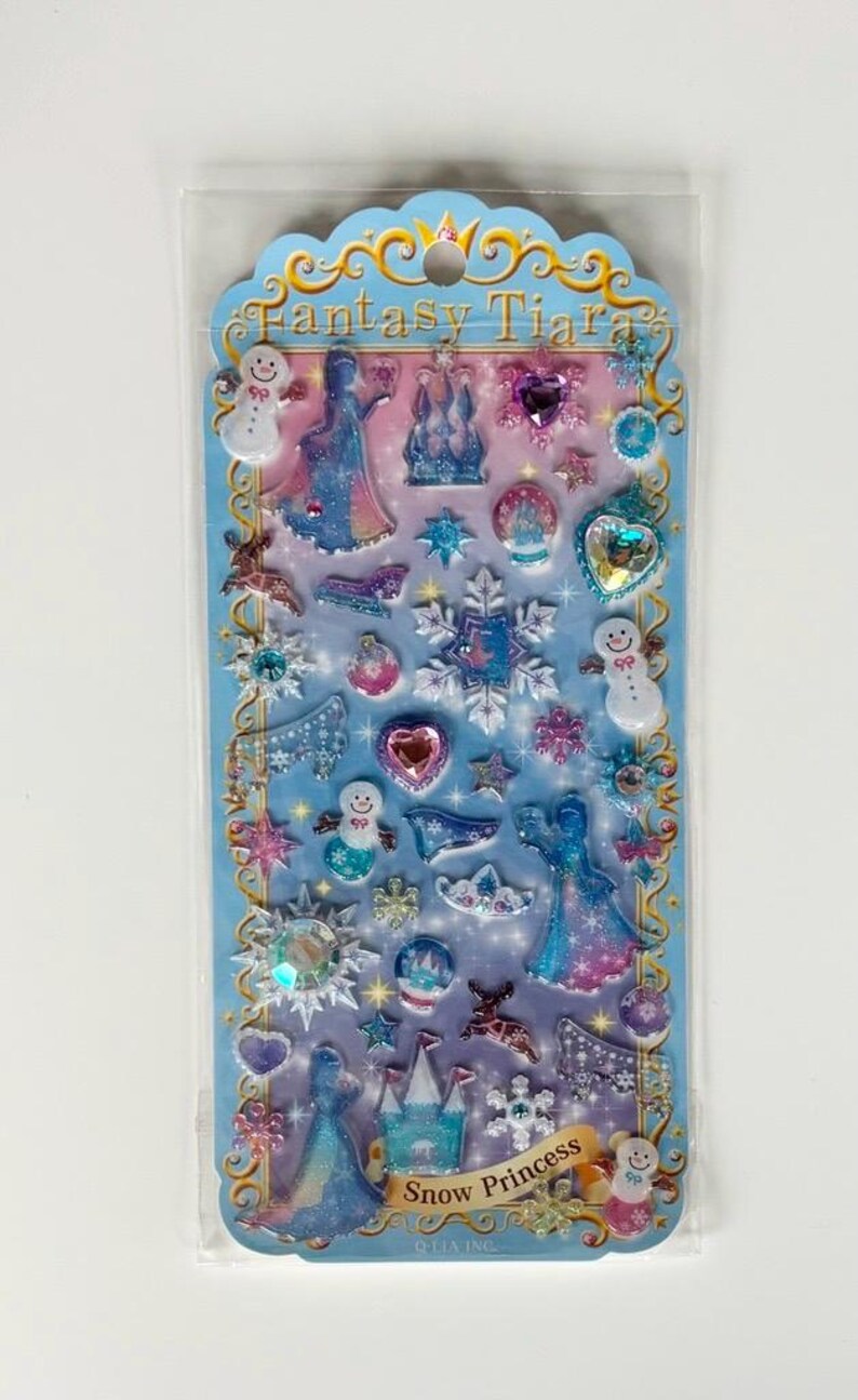 A270 Fantasy Tiara Glitter Sticker Sheet - Etsy