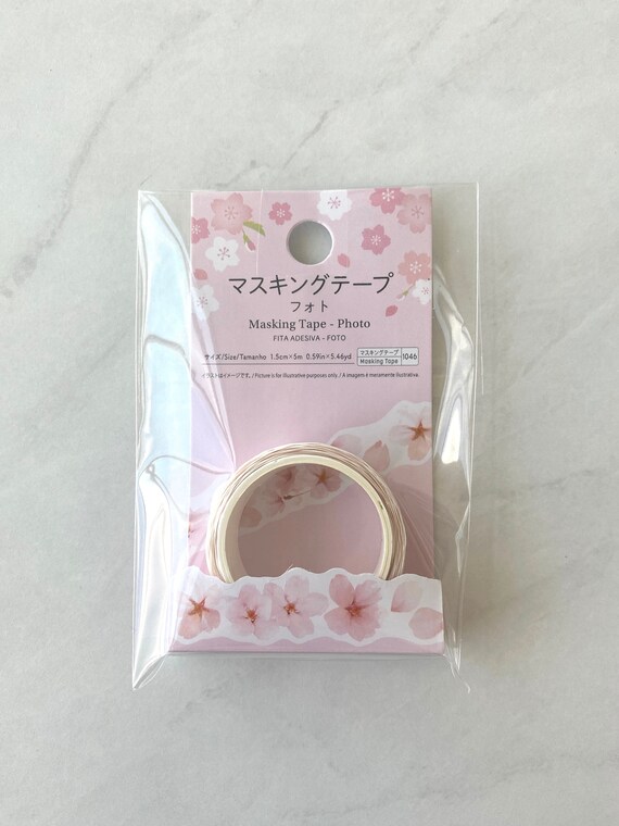 2022 Daiso Cherry Blossom Masking Tape Photo 1.5cm. X 5m Etsy