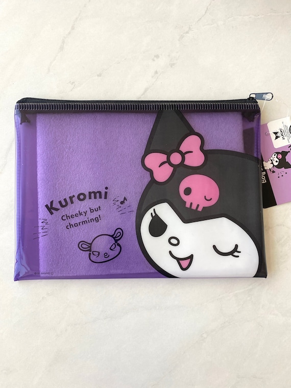 Sanrio Kuromi Plastic Zipper Pouch From Daiso 