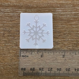 Christmas snowflake silicone mold resin crafting