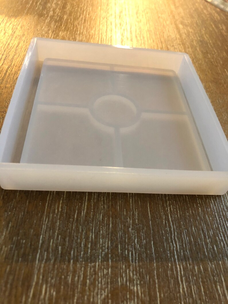 X Square trinket silicone coaster mold Etsy
