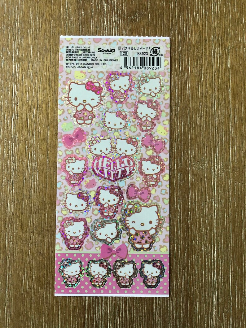 X NEW Holographic Hello Kitty Sticker Sheet Etsy