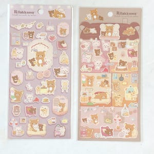 2024 Rilakkuma gold accent sticker sheets