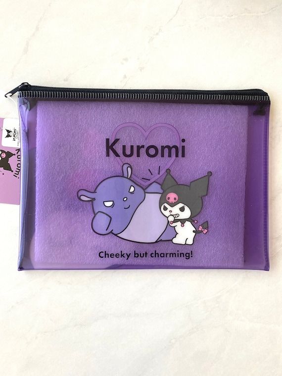 Sanrio Kuromi Pochette zippée en plastique de Daiso