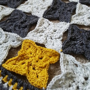 Crochet Pattern Only - Pinwheel Tiles Blanket
