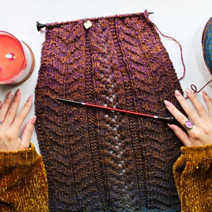 Chrisandra Scarf Knitting Pattern PDF ONLY