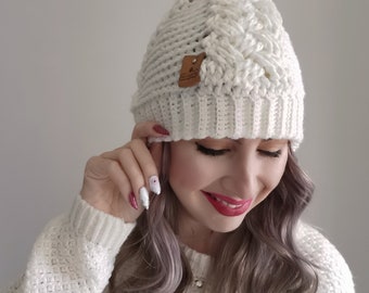 Lee's Cabled Beanie Crochet Pattern - DIGITAL PDF ONLY