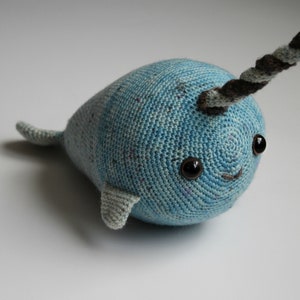 Crochet Pattern Only - Unicorn Whale the Narwhal