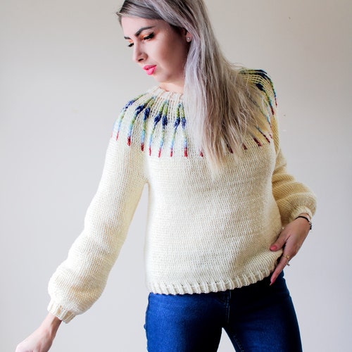 CROCHET PATTERN PDF the Gem Tones Pullover Crochet Pattern - Etsy