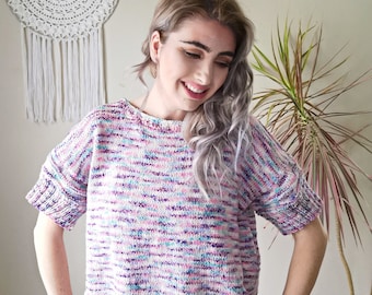 Jenkela Knitted Tee - Digital Knitting Pattern PDF