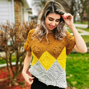 Anabelle Sava Top Crochet Pattern PDF ONLY