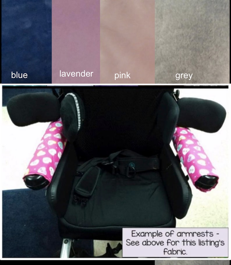 Wheelchair Armrest Cover Minky fabric Etsy