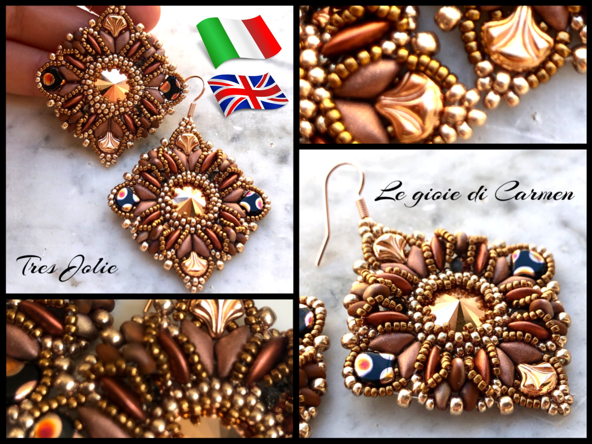 Tres Jolie Earrings - Etsy