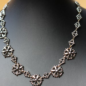 Georgian cut steel foliate necklace