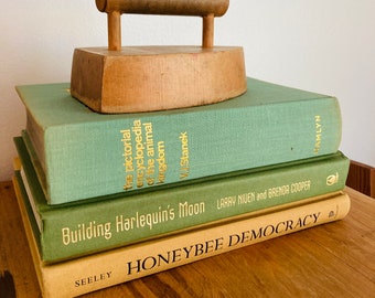 Decorative Hardcover Vintage Style Books - Stack of 3