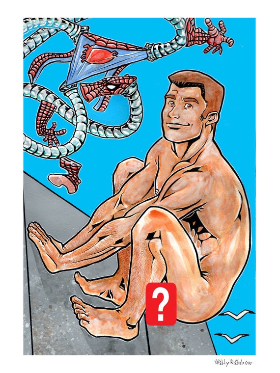 Gay male art cartoons