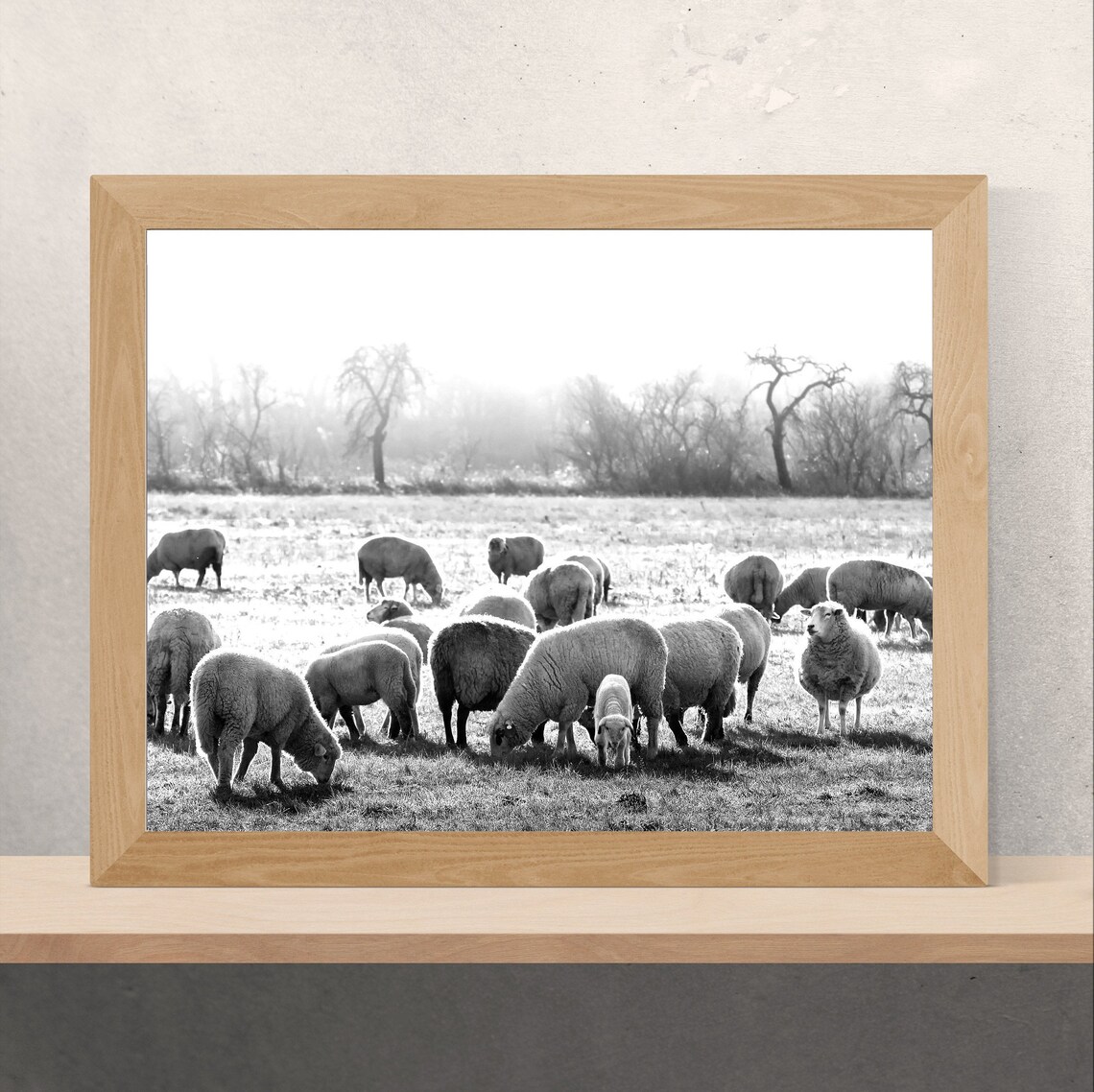 Farm Animals Print Farmhouse Wall Art Sheep Printable Home | Etsy